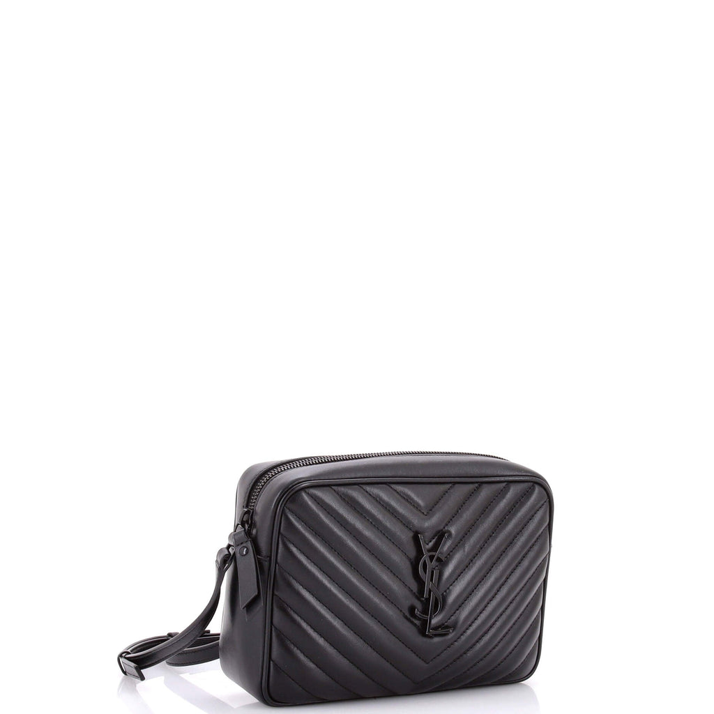 Lou Camera Bag Matelasse Chevron Leather Small