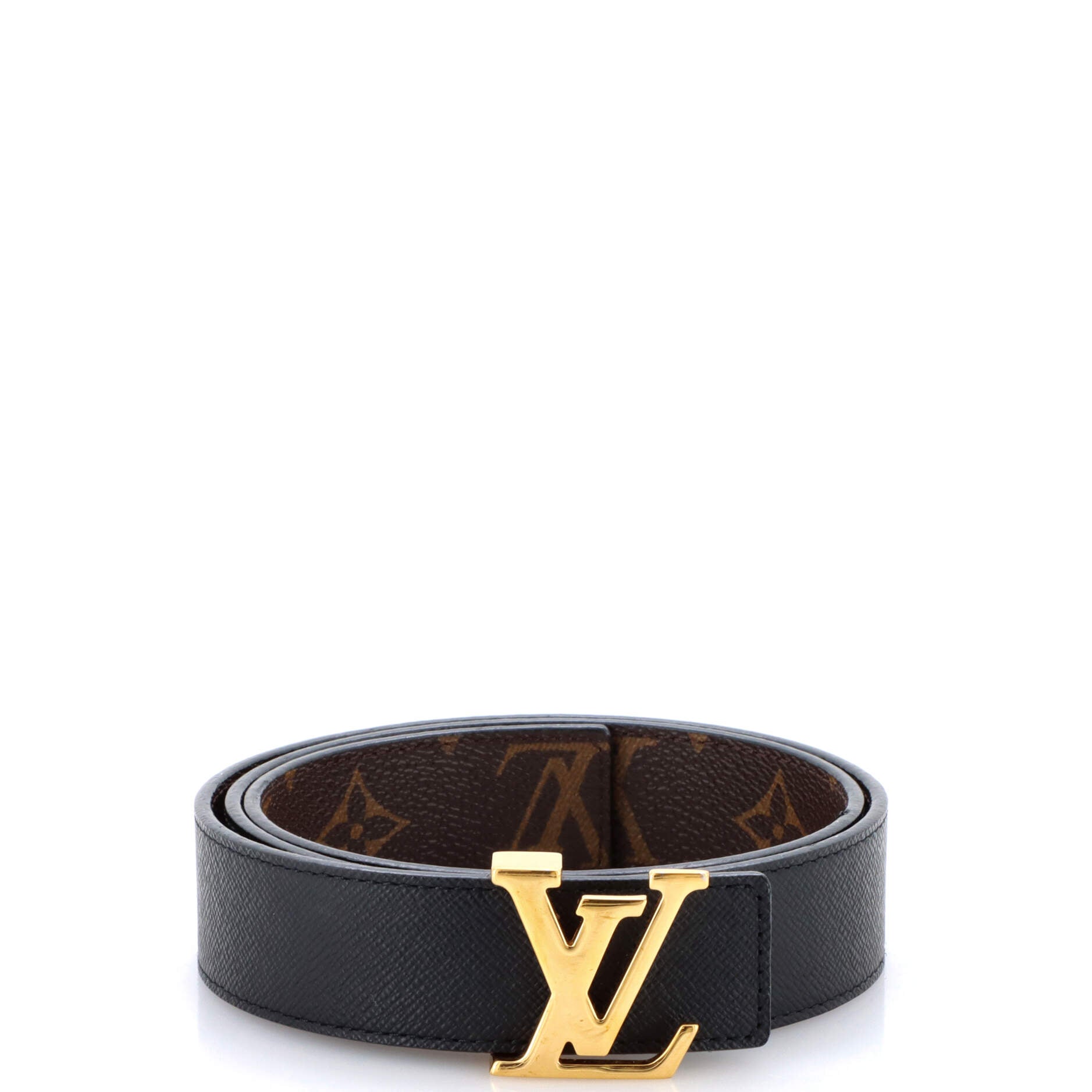 LV Initiales Reversible Belt Monogram Canvas and Leather Medium
