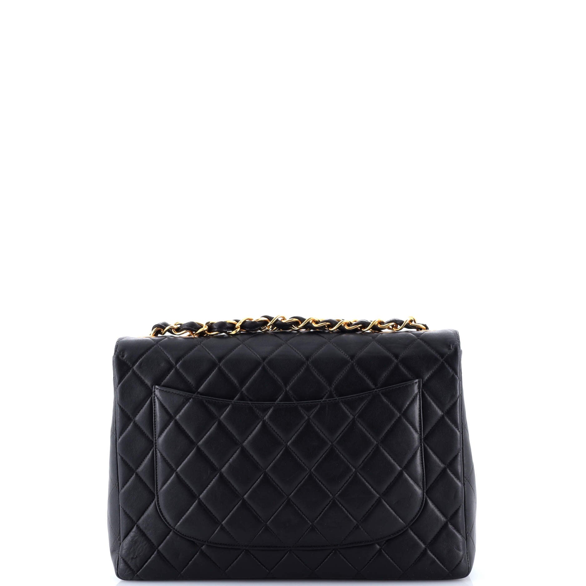 Vintage Classic Single Flap Bag Quilted Lambskin Jumbo