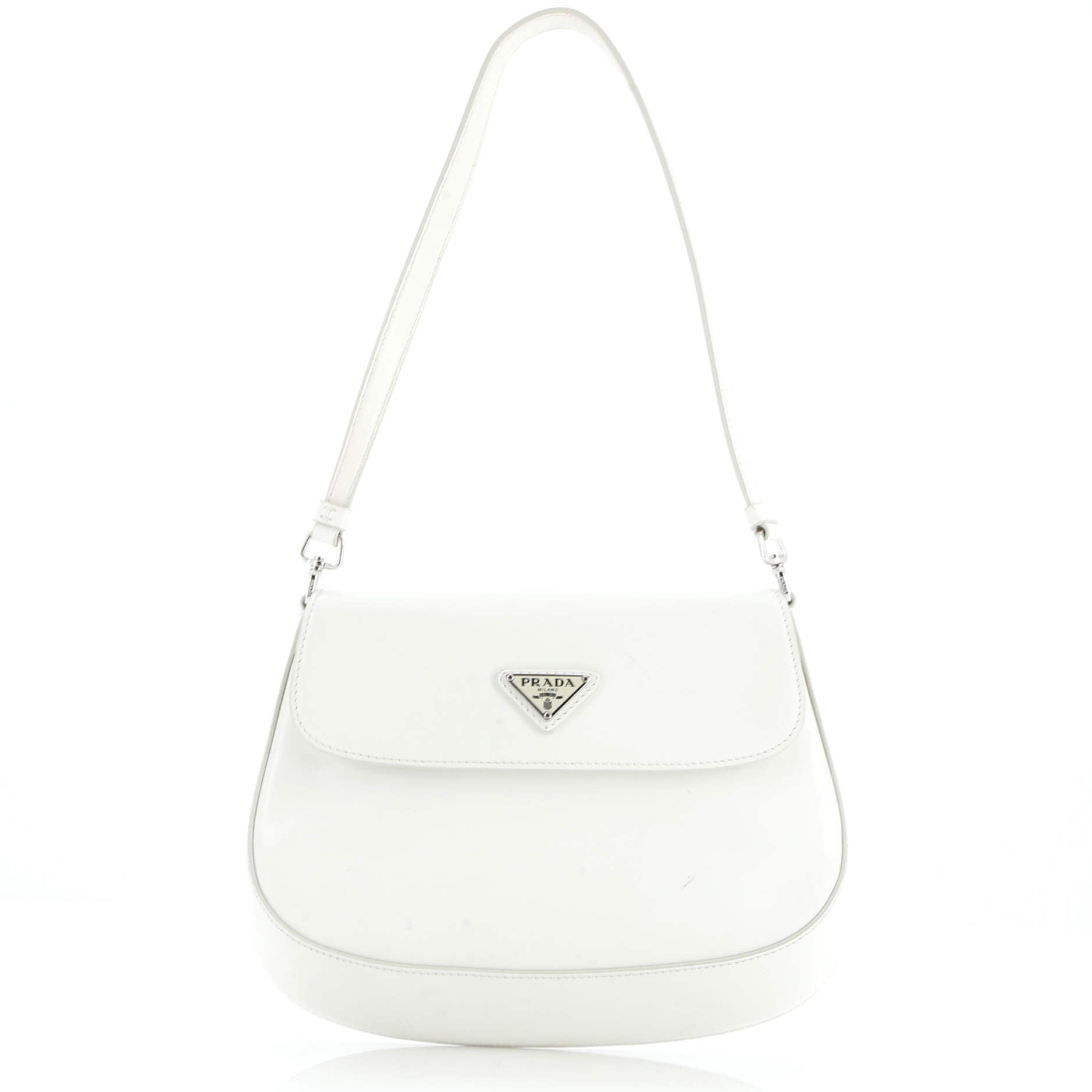 Cleo Flap Shoulder Bag Spazzolato Leather Small
