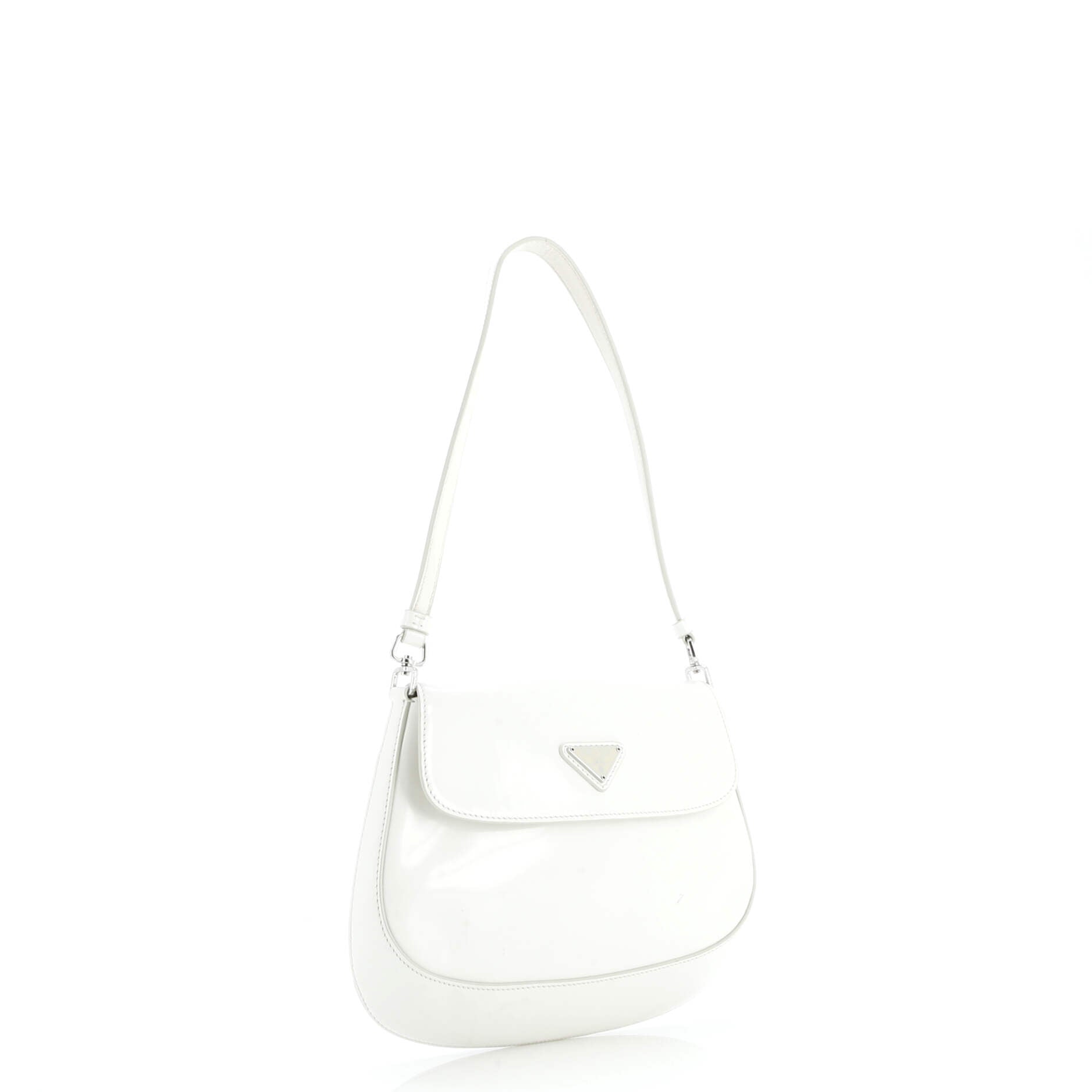 Cleo Flap Shoulder Bag Spazzolato Leather Small