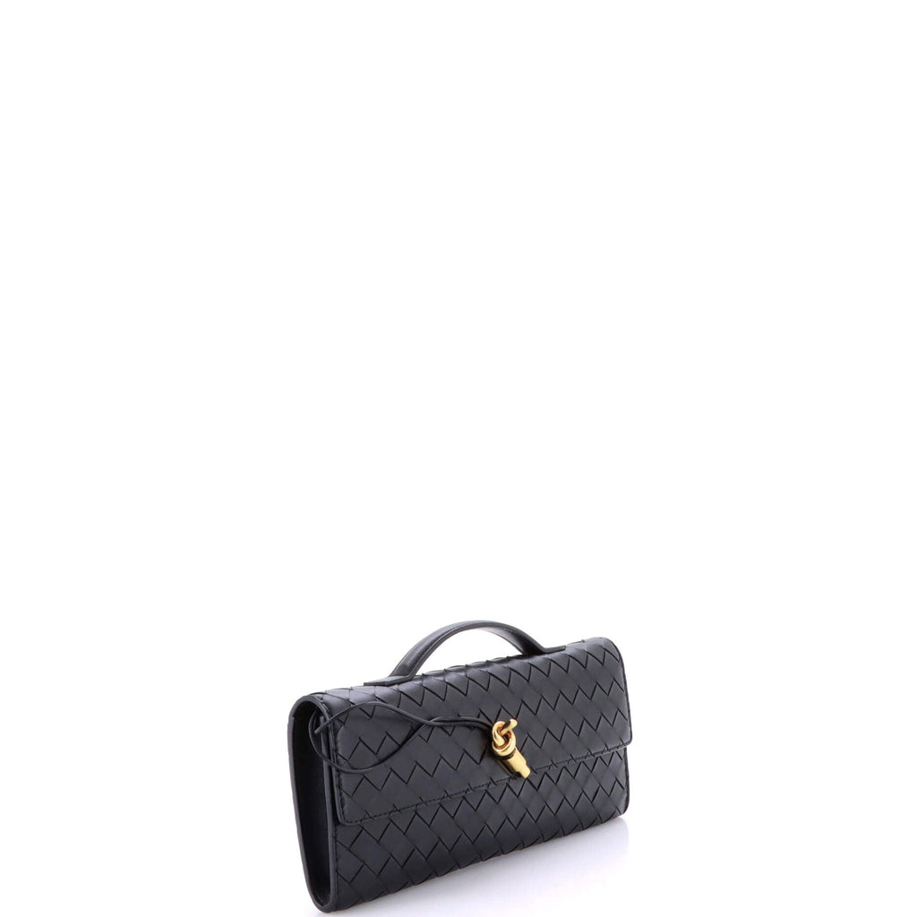 Andiamo Top Handle Clutch Intrecciato Nappa Long