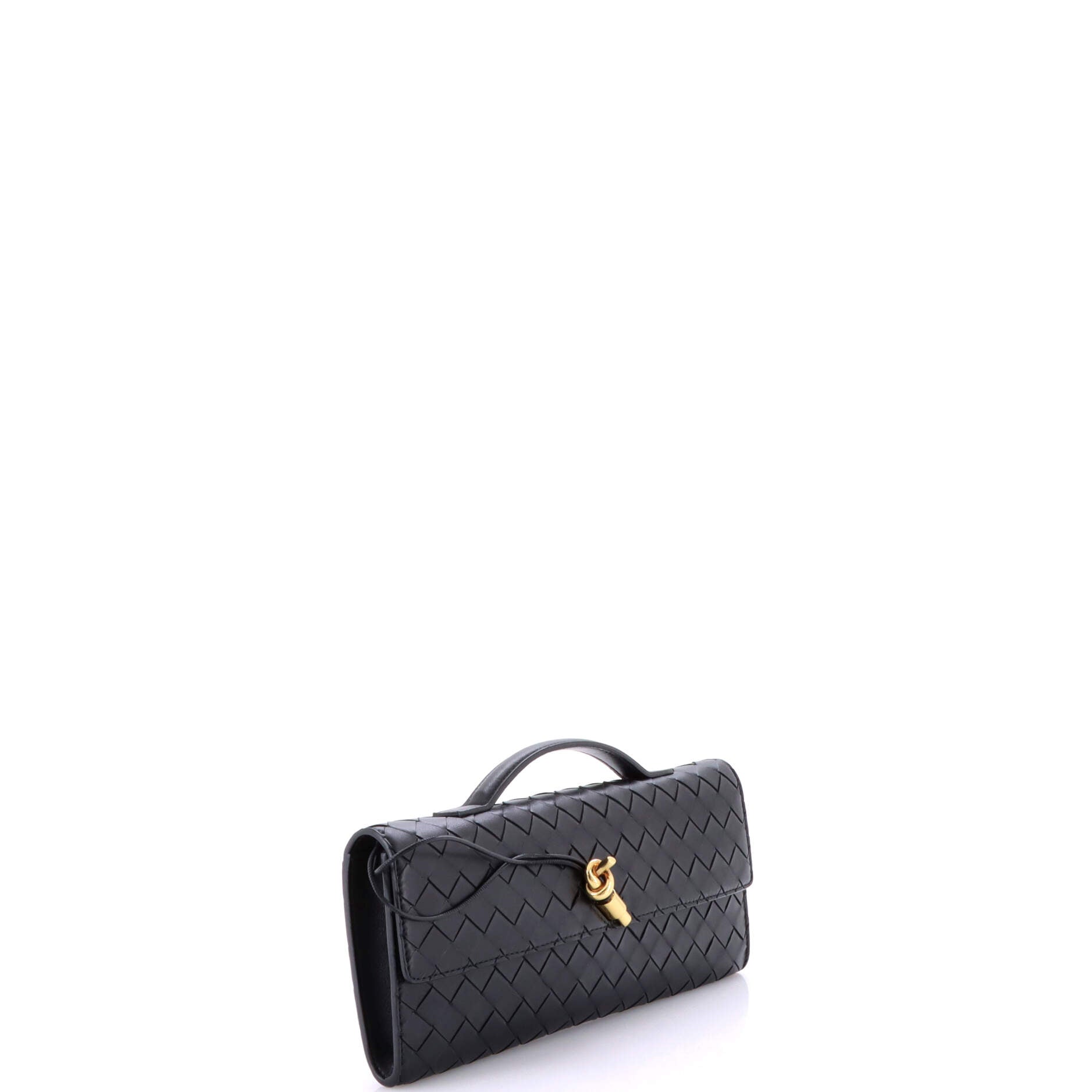 Andiamo Top Handle Clutch Intrecciato Nappa Long