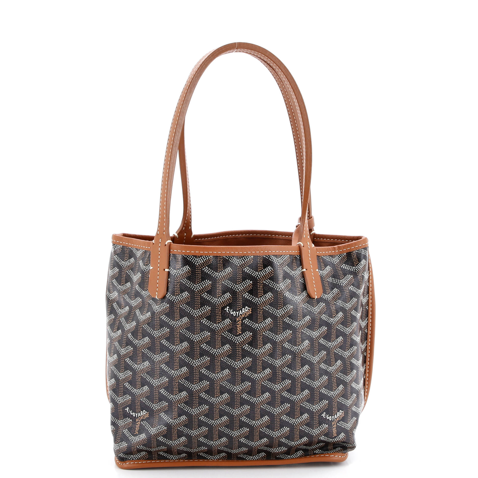 Anjou Reversible Tote Coated Canvas Mini