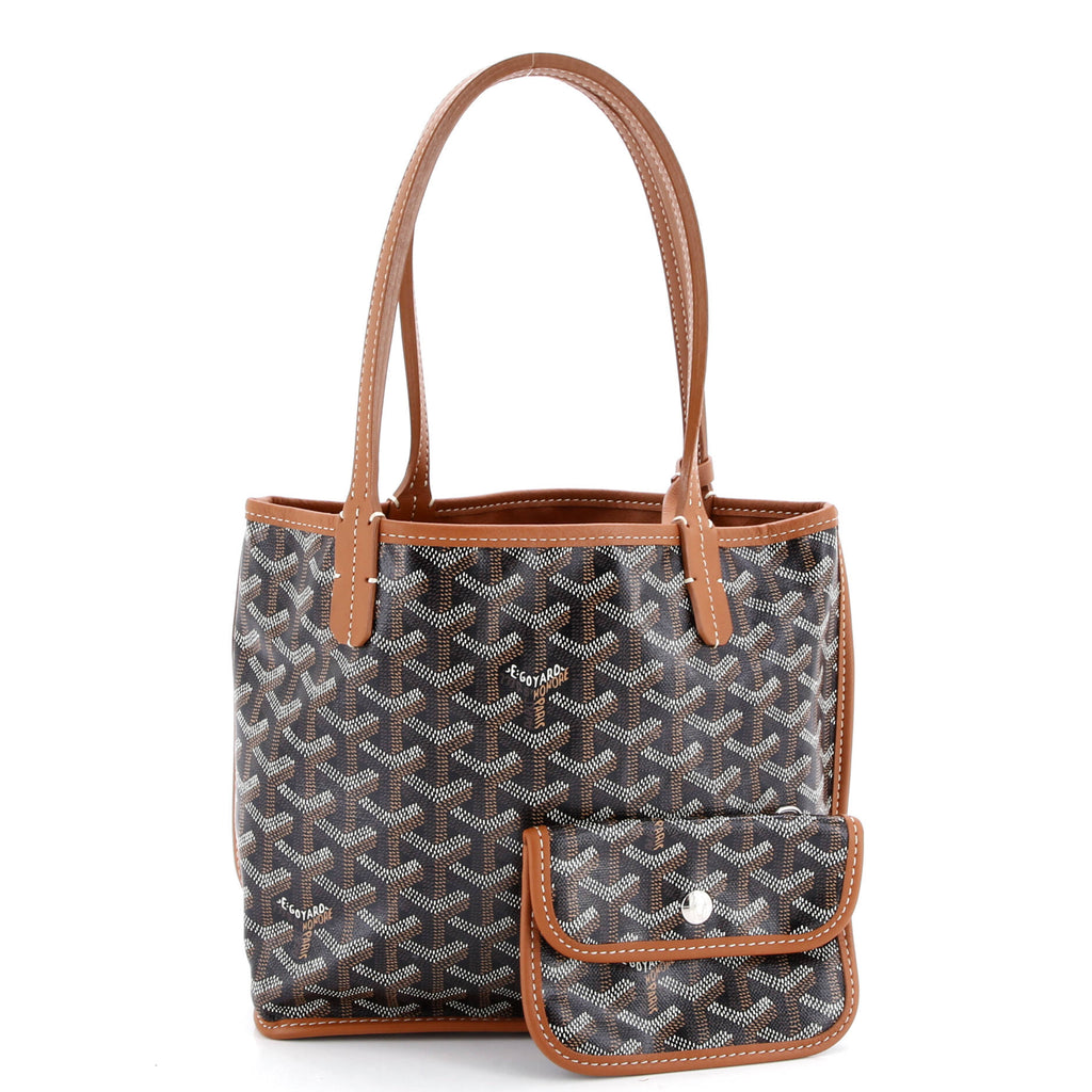 Anjou Reversible Tote Coated Canvas Mini