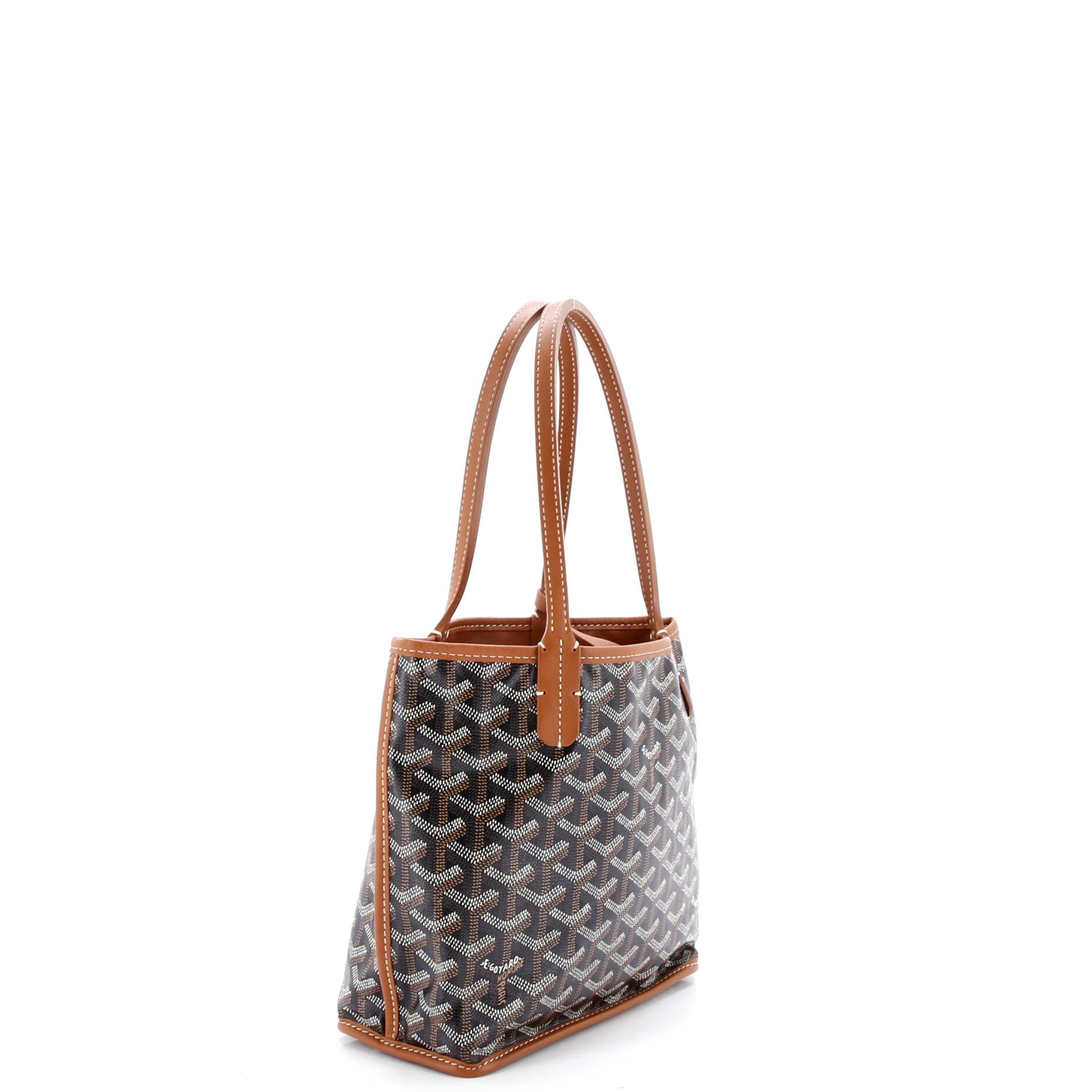 Anjou Reversible Tote Coated Canvas Mini