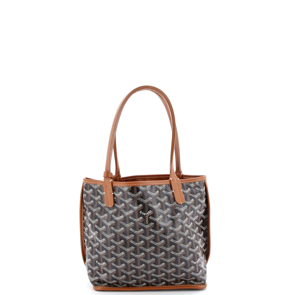 Anjou Reversible Tote Coated Canvas Mini