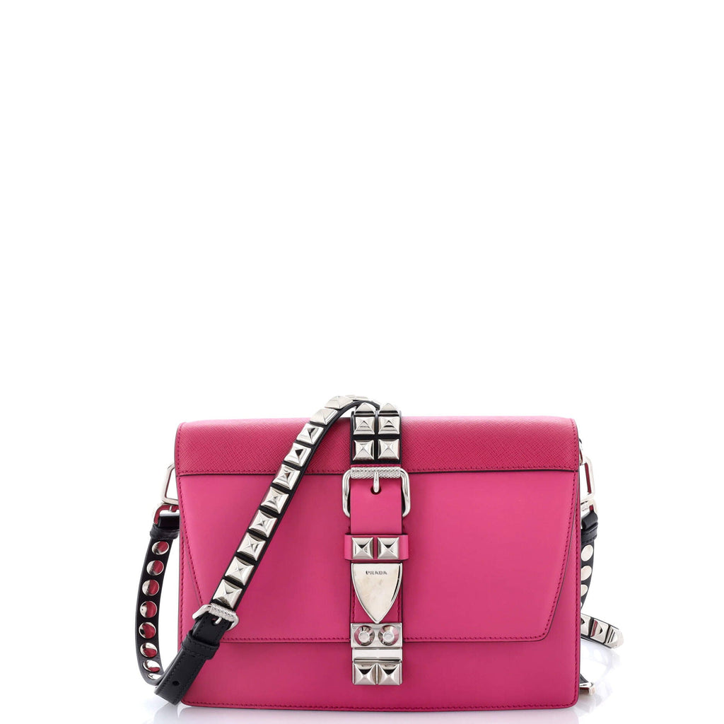 Elektra Shoulder Bag Studded Leather Small