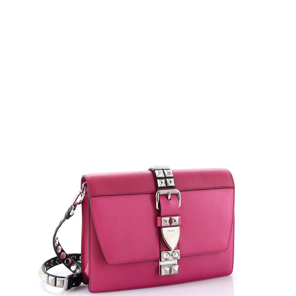 Elektra Shoulder Bag Studded Leather Small