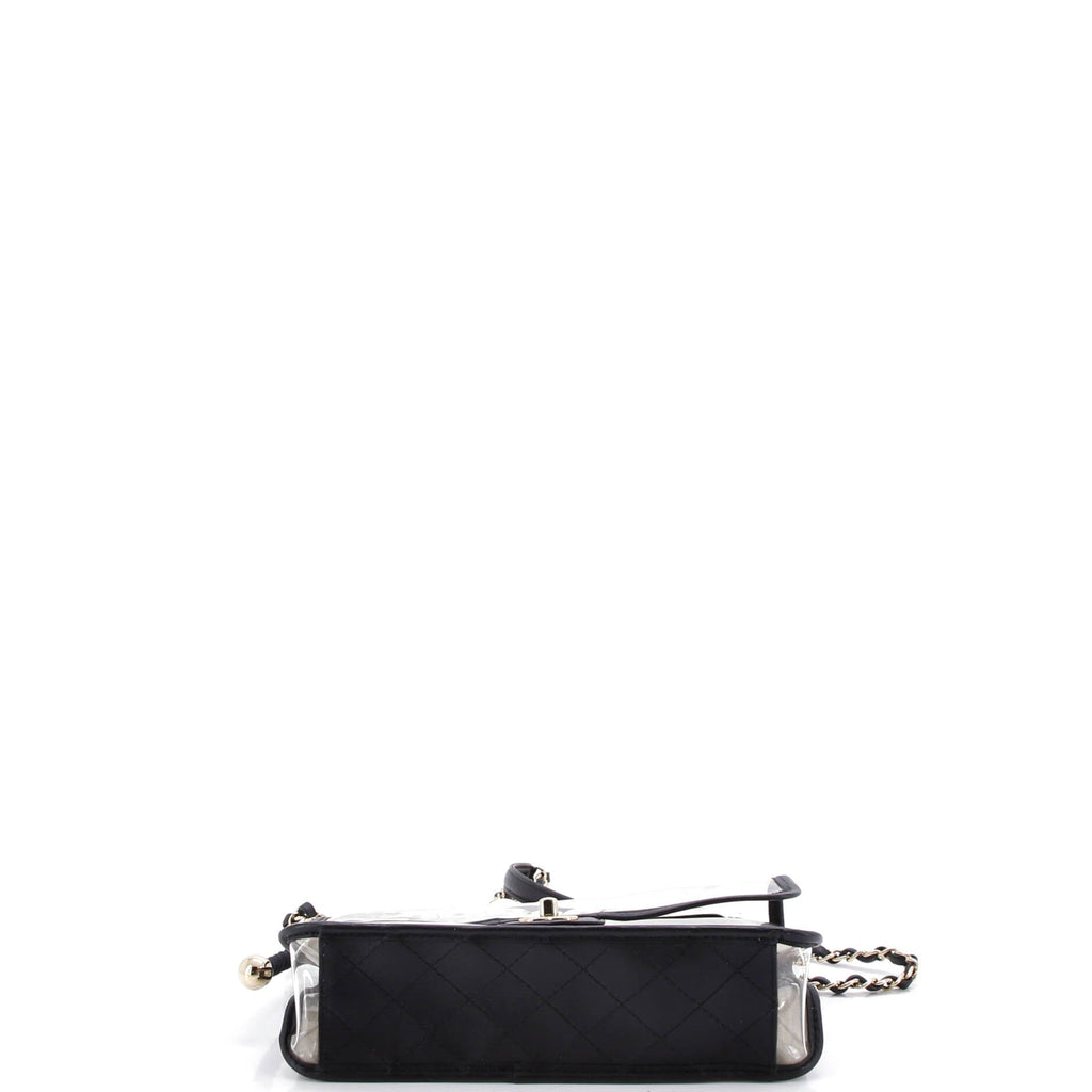 Sand By The Sea Pearl Flap Bag PVC with Lambskin Medium