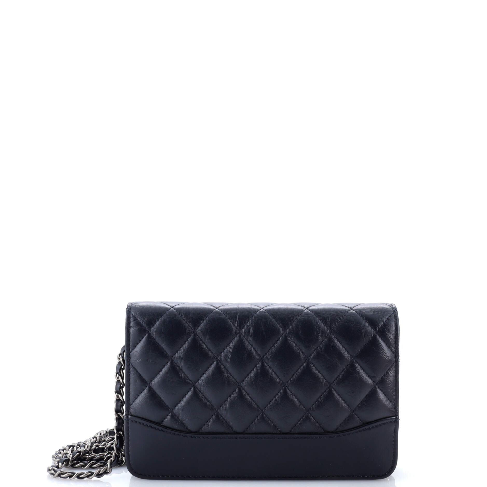 Gabrielle Wallet on Chain Quilted Aged Calfskin