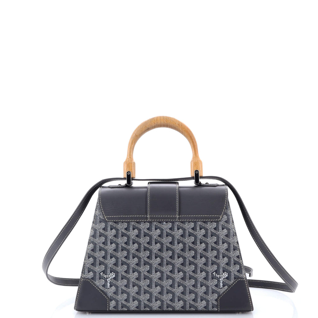 Saigon Top Handle Bag Coated Canvas with Leather PM