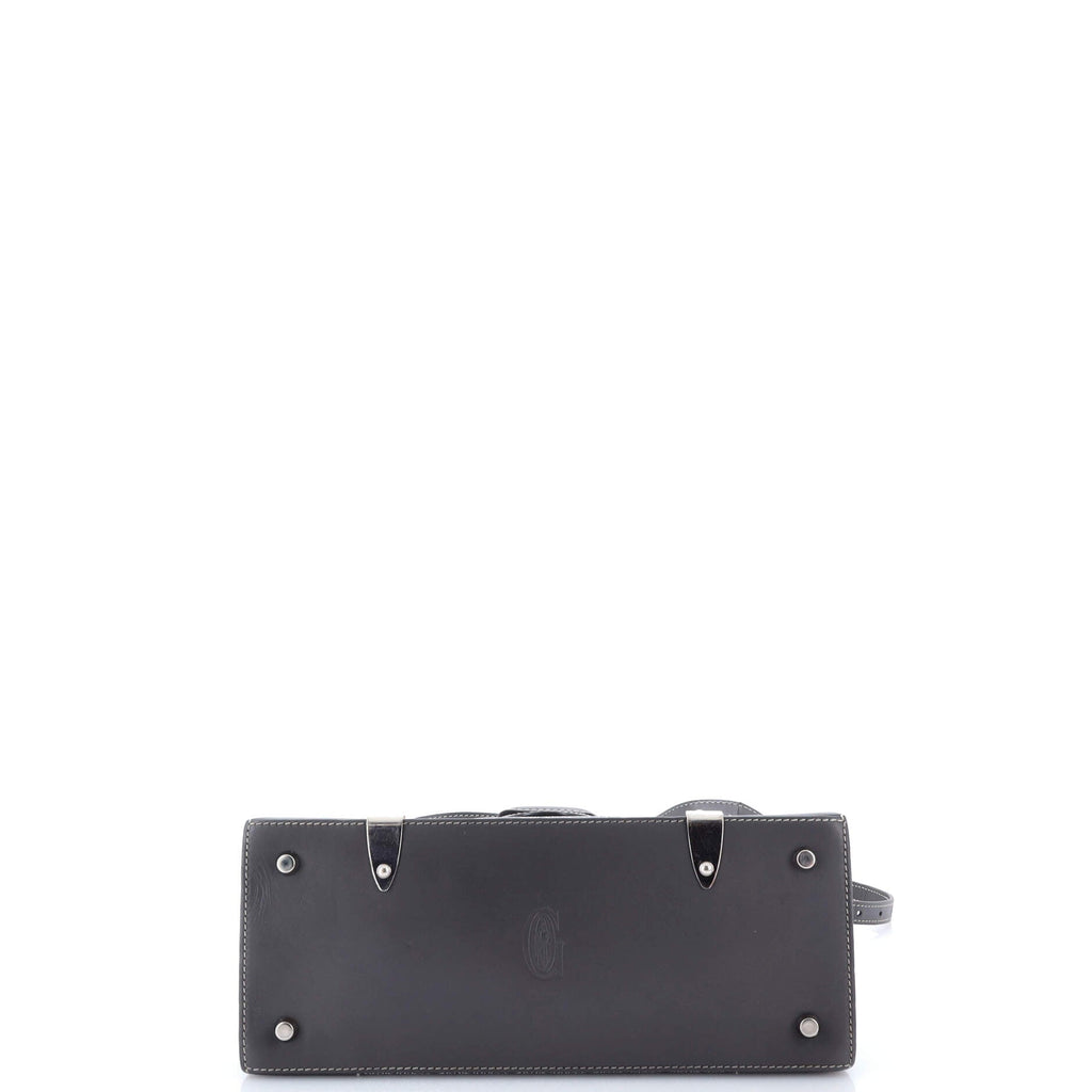 Saigon Top Handle Bag Coated Canvas with Leather PM
