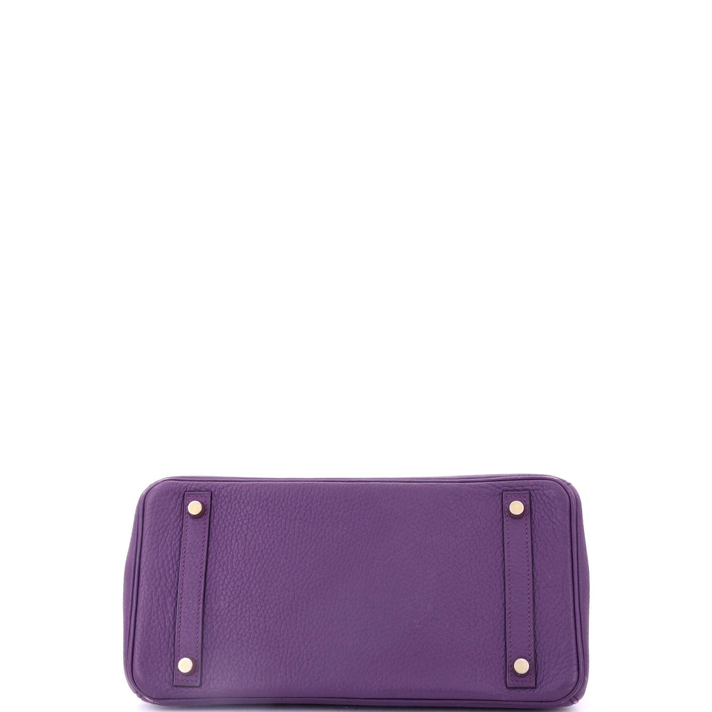 Birkin Handbag Ultraviolet Togo with Gold Hardware 30