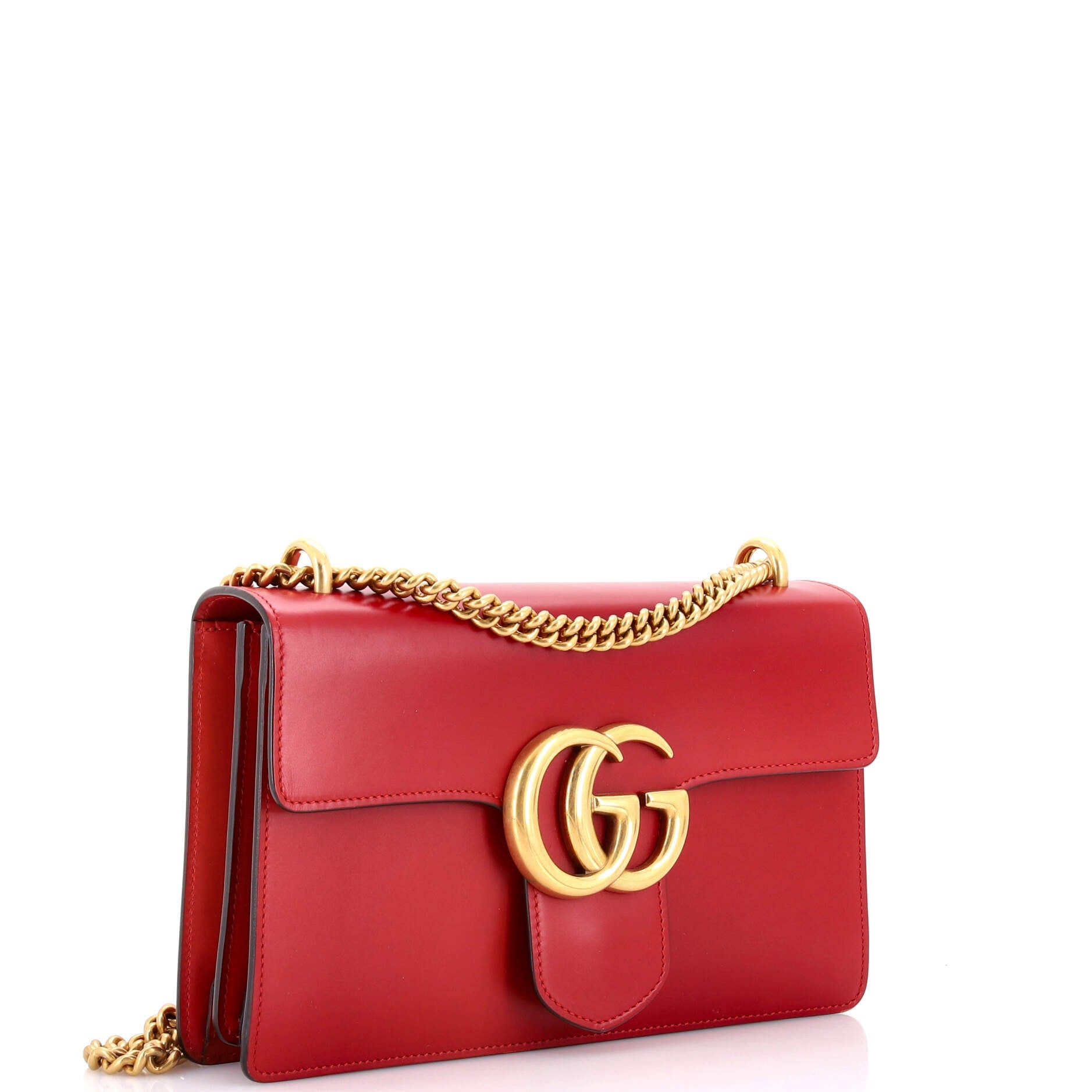 GG Marmont Chain Shoulder Bag Leather Medium