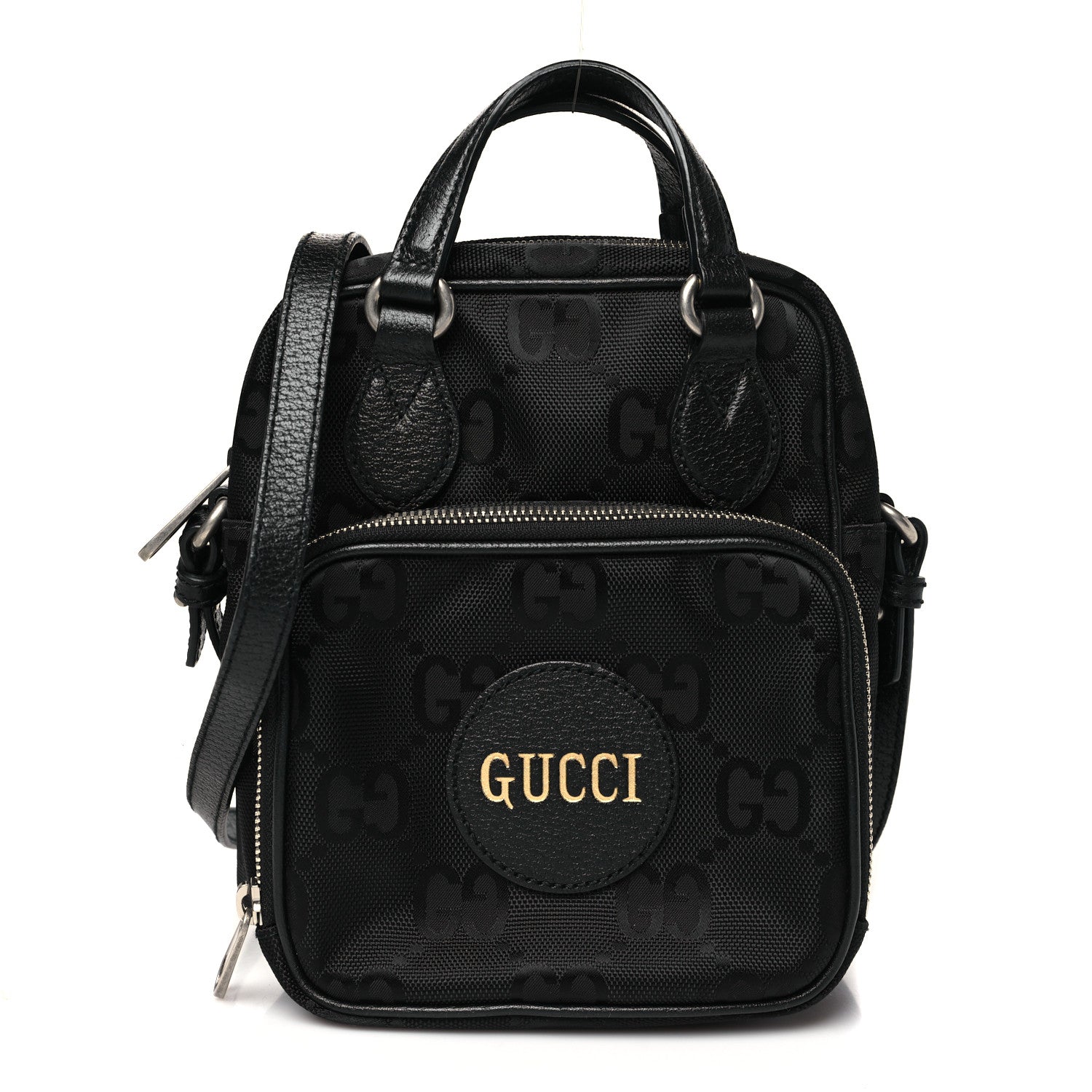 Econyl Nylon Monogram Off The Grid Shoulder Bag Black