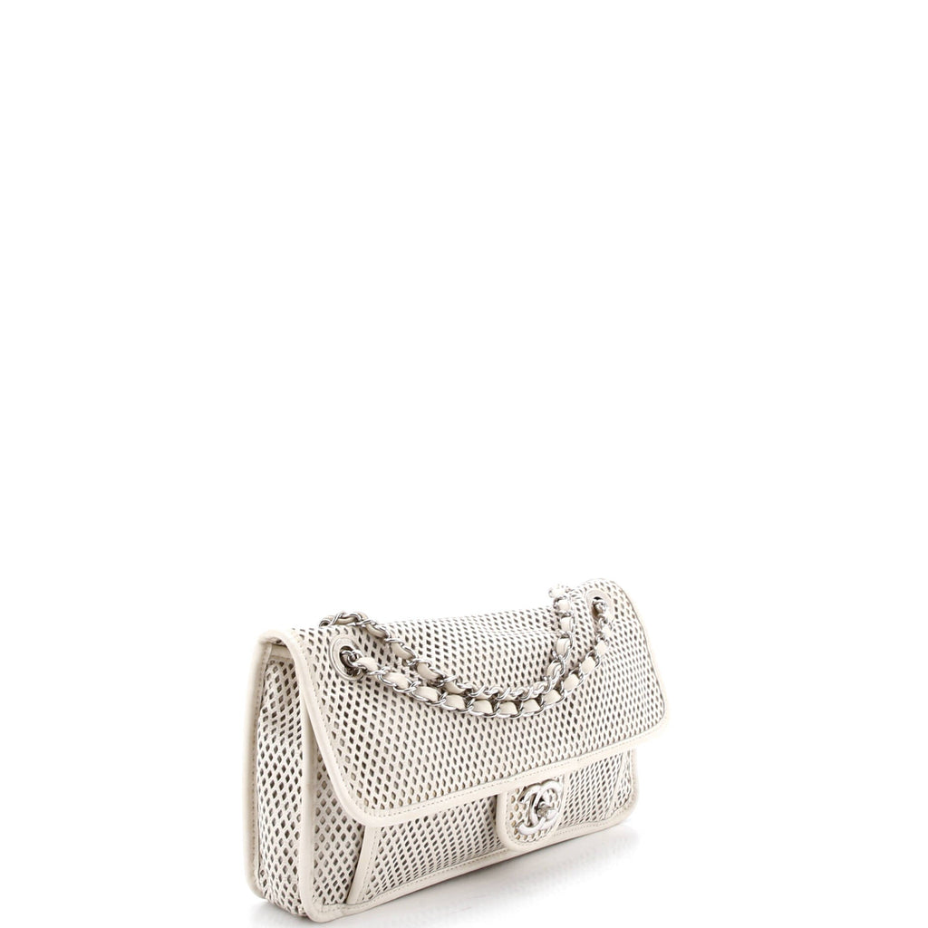 Up In The Air Flap Bag Perforated Leather Medium