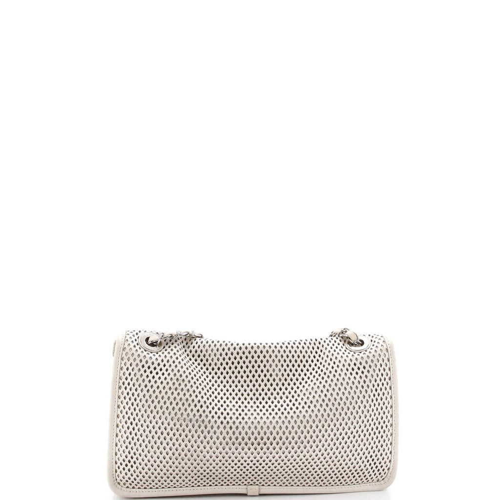 Up In The Air Flap Bag Perforated Leather Medium