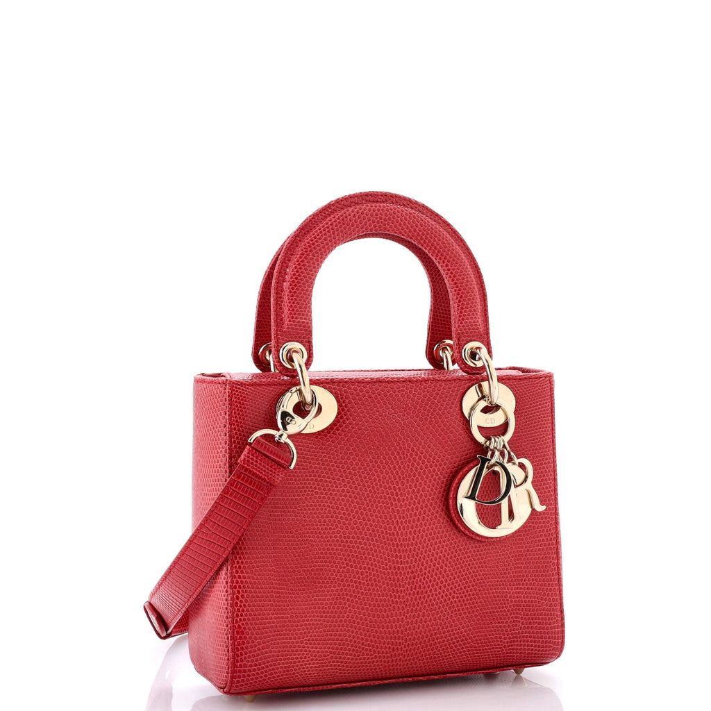 Lady Dior Bag Lizard Small