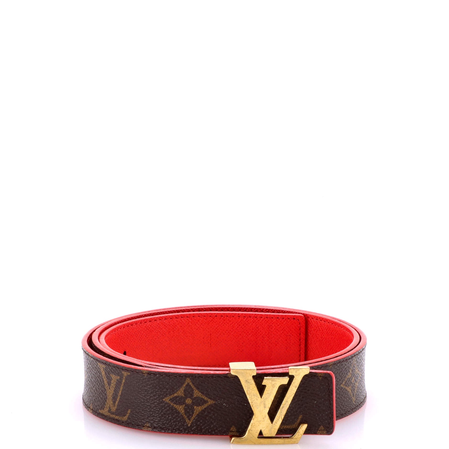 LV Initiales Reversible Belt Monogram Canvas and Leather Medium