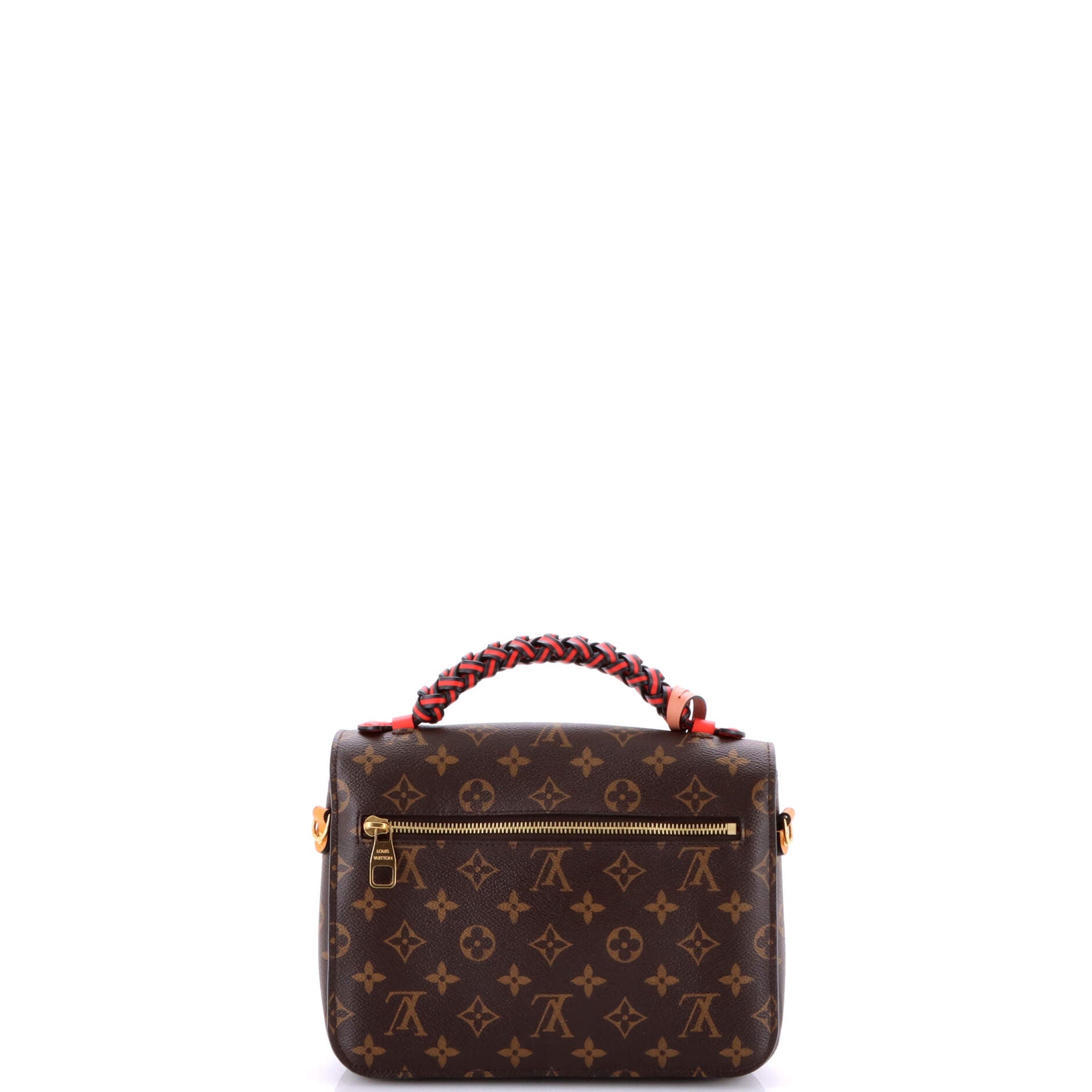 Braided Handle Pochette Metis Monogram Canvas with Leather