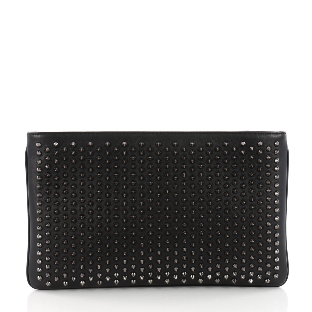 Loubiposh Clutch Spiked Leather