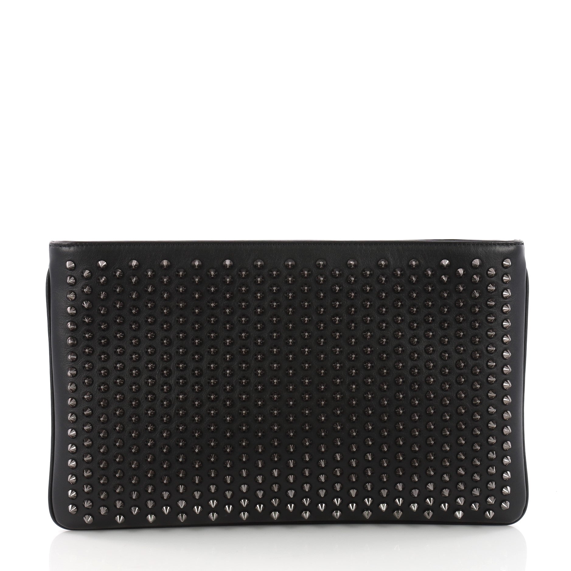 Loubiposh Clutch Spiked Leather