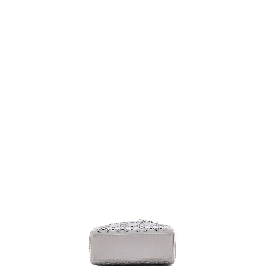Lady Dior Bag Crystal Embellished Cannage Quilt Satin Mini