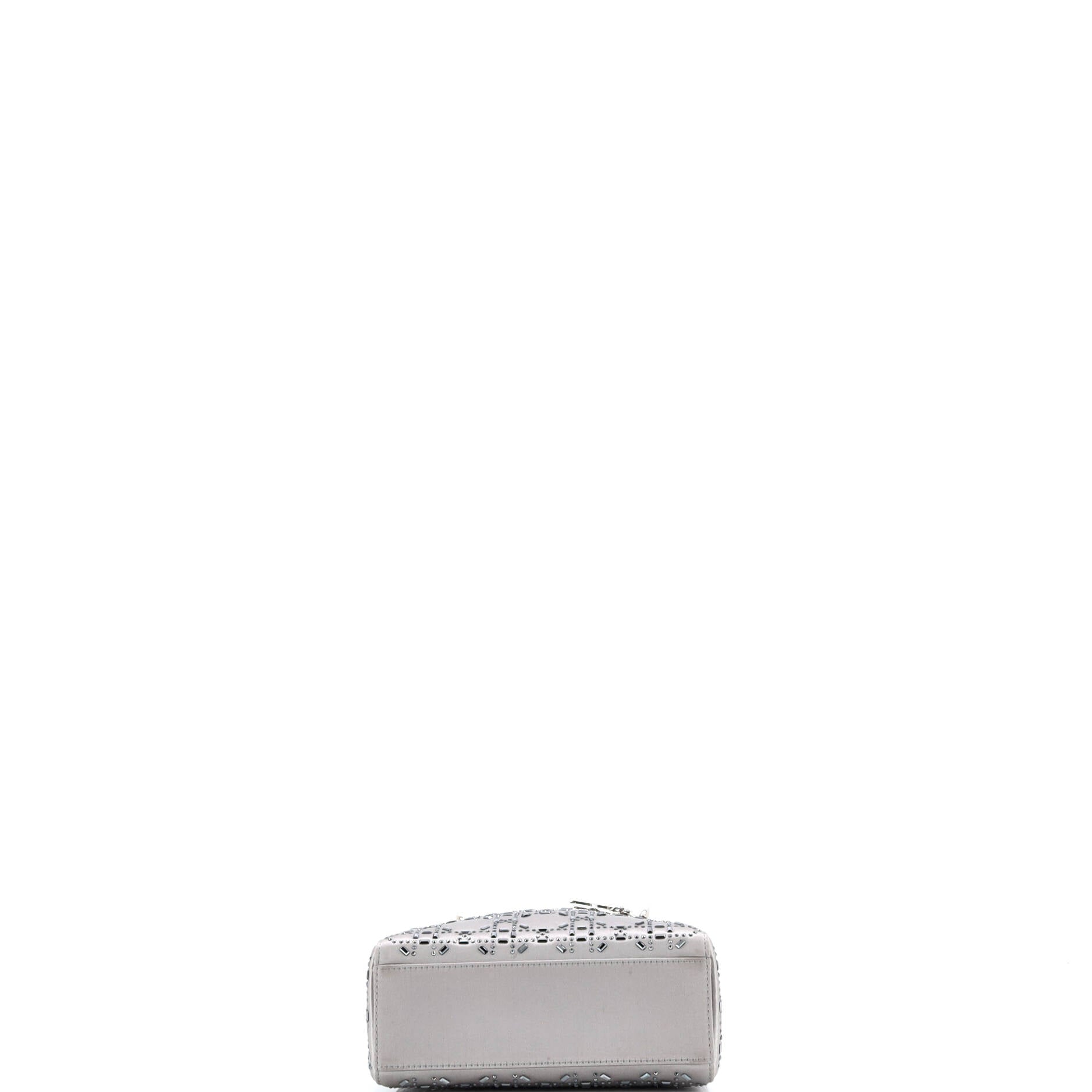 Lady Dior Bag Crystal Embellished Cannage Quilt Satin Mini