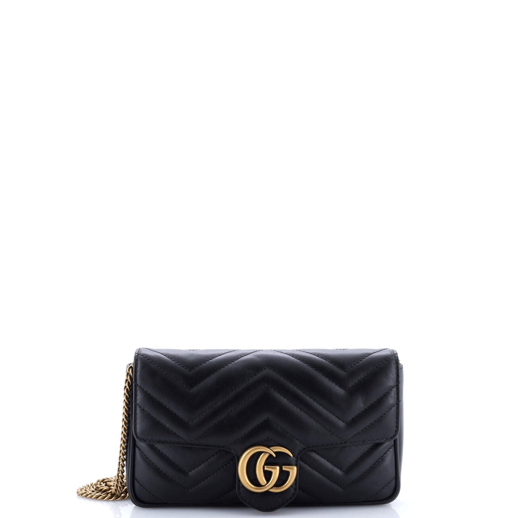 GG Marmont Wallet on Chain Matelasse Leather Mini