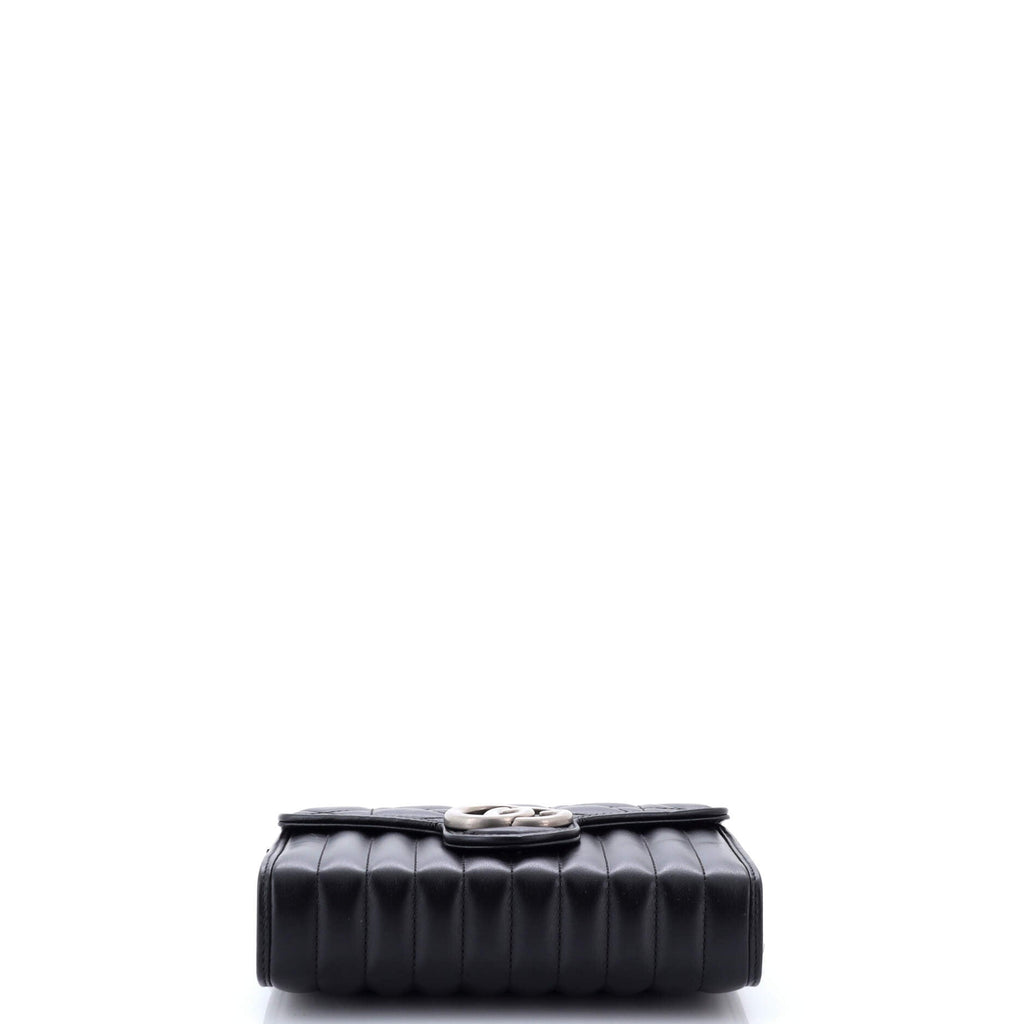 GG Marmont Chain Wallet Mixed Matelasse Leather Mini