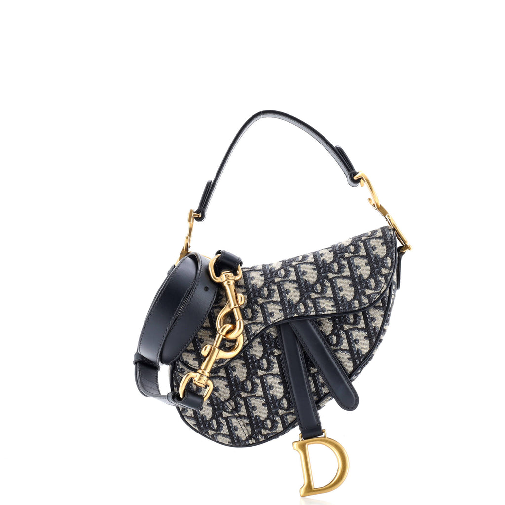 Saddle Handbag Oblique Canvas Mini