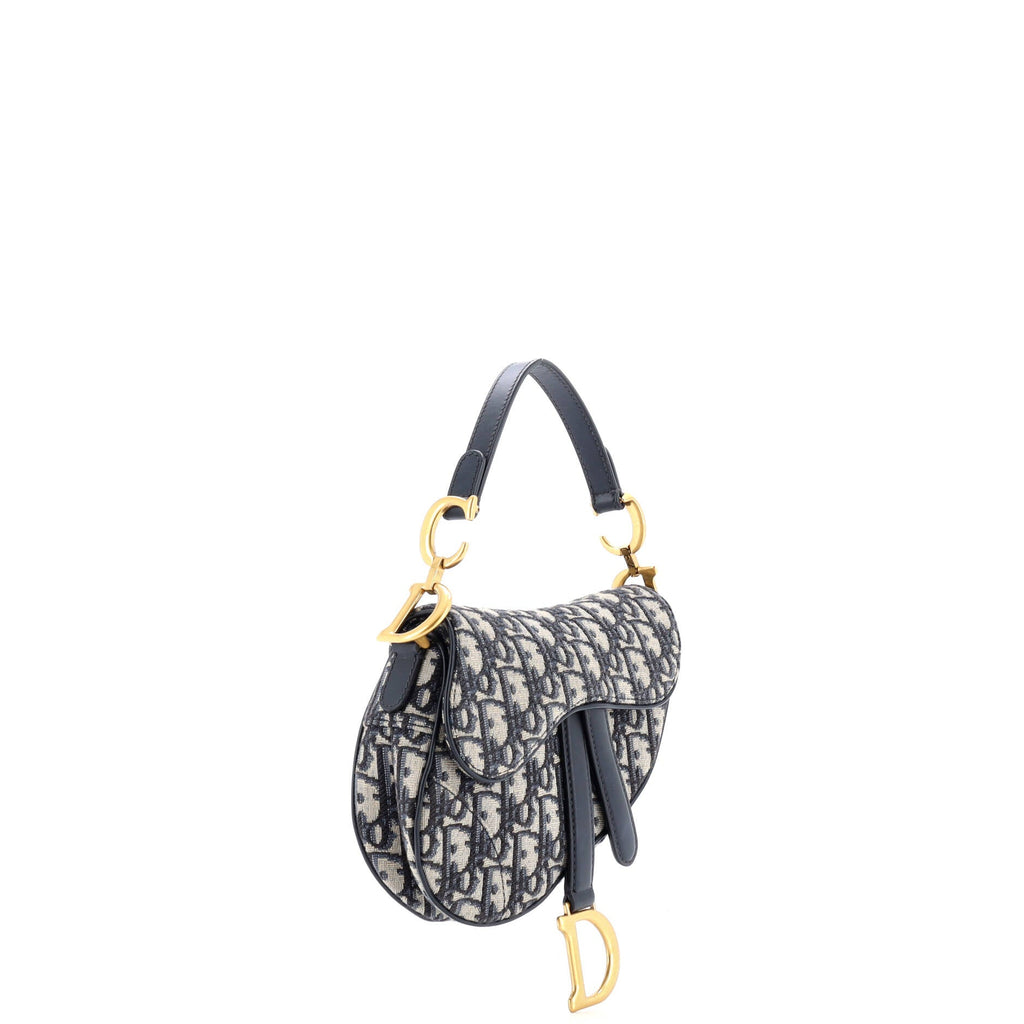 Saddle Handbag Oblique Canvas Mini