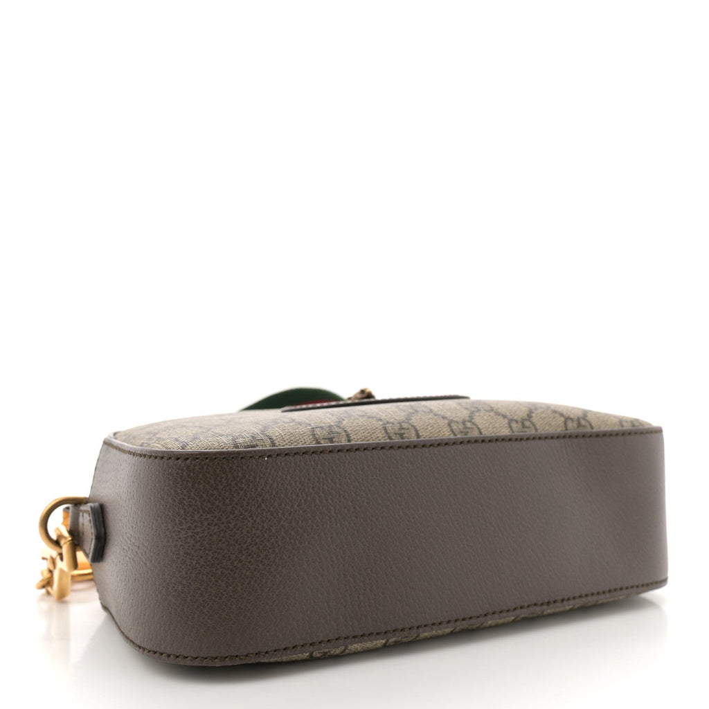 GG Supreme Monogram Web Neo Vintage Shoulder Bag Beige New Acero Crop