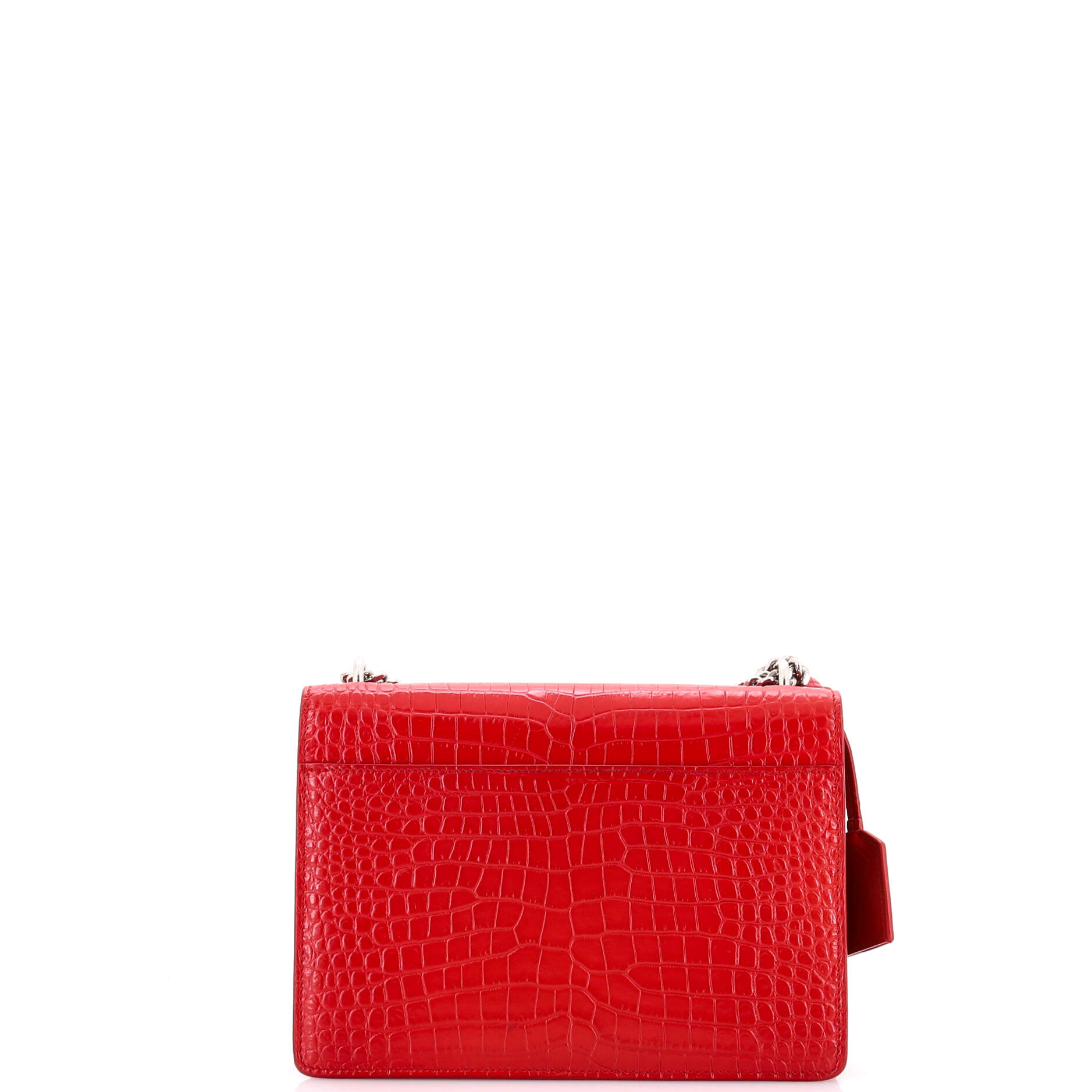 Sunset Crossbody Bag Crocodile Embossed Leather Medium