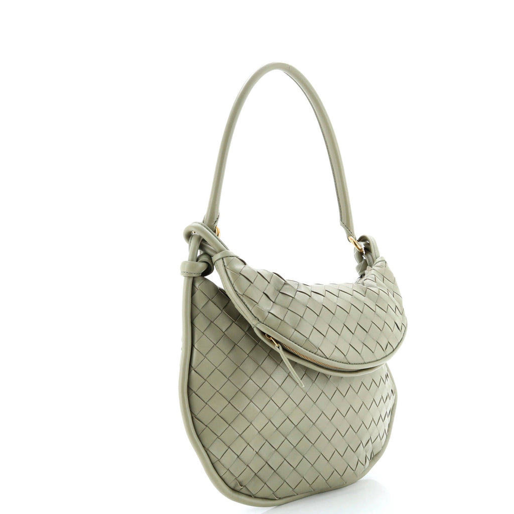 Gemelli Shoulder Bag Intrecciato Leather Medium