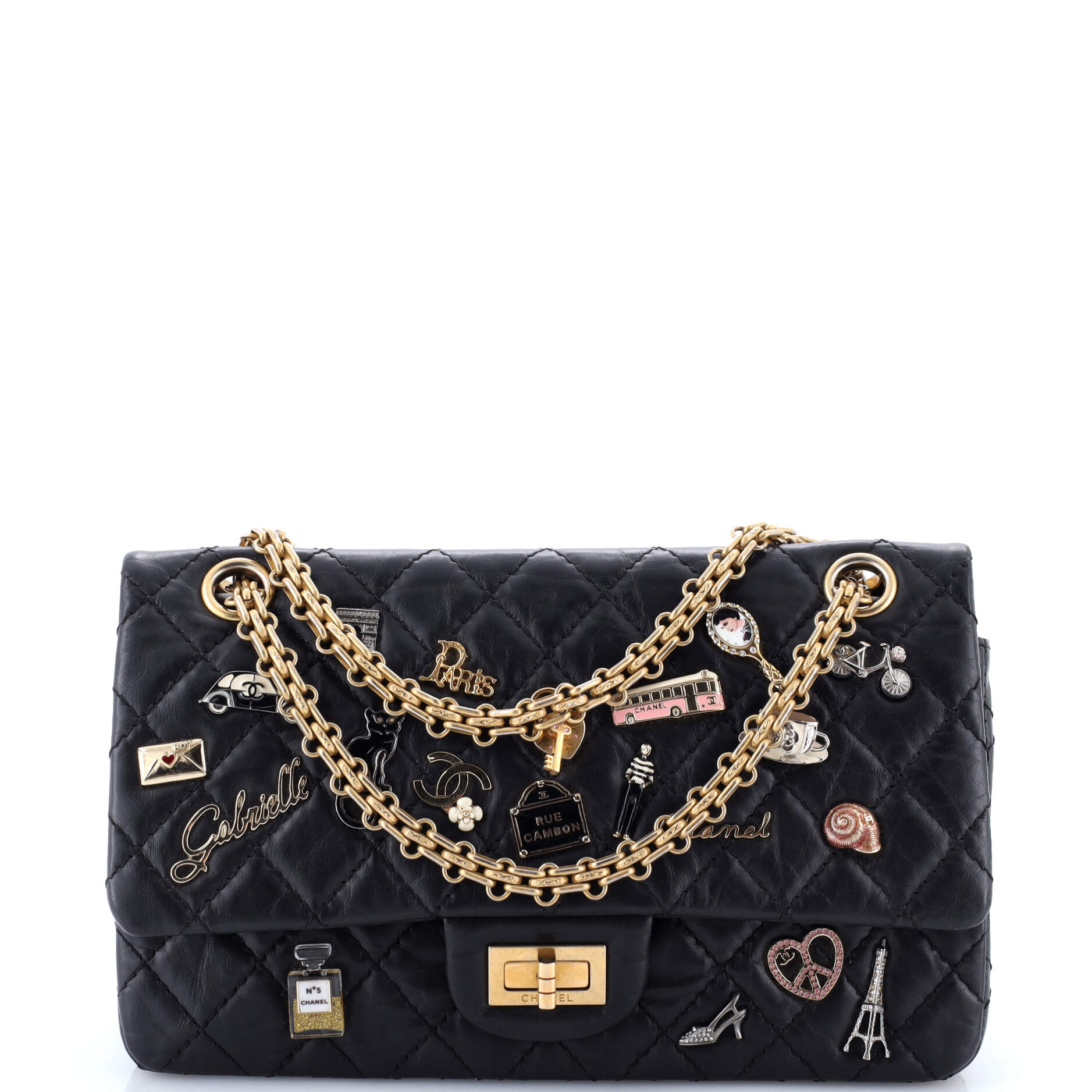 Lucky Charms Reissue 2.55 Flap Bag Quilted Aged Calfskin 225