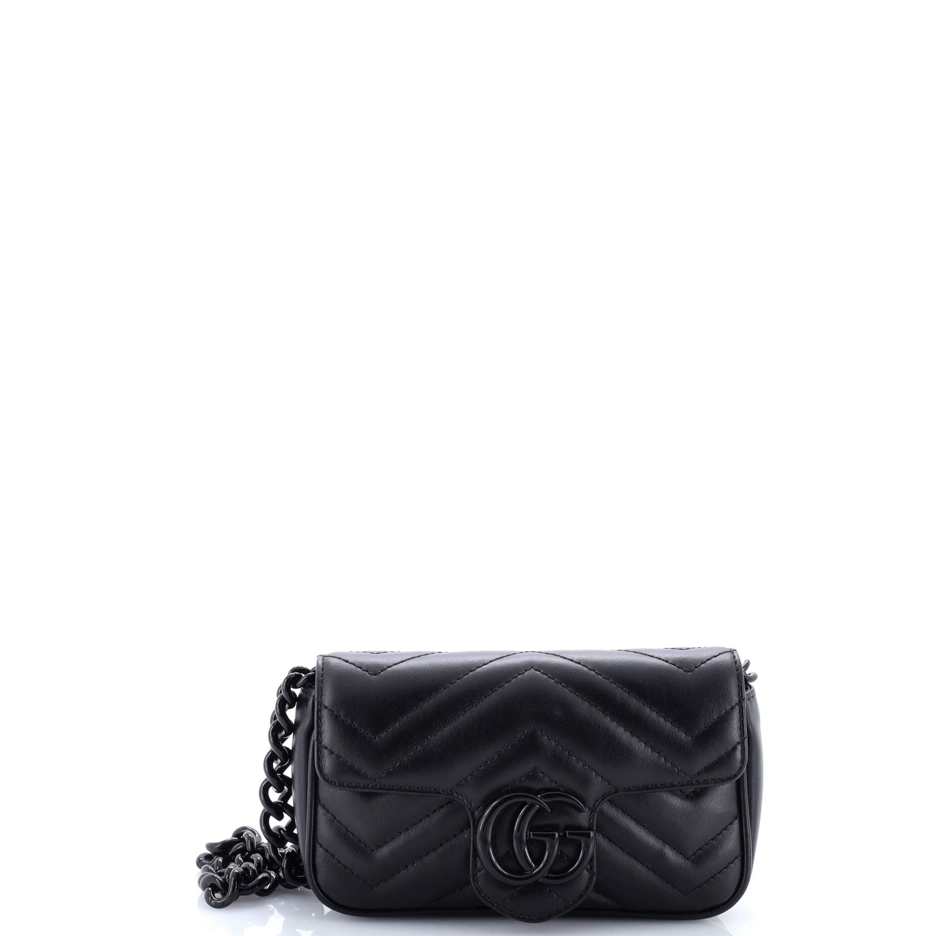 GG Marmont Flap Belt Bag Matelasse Leather