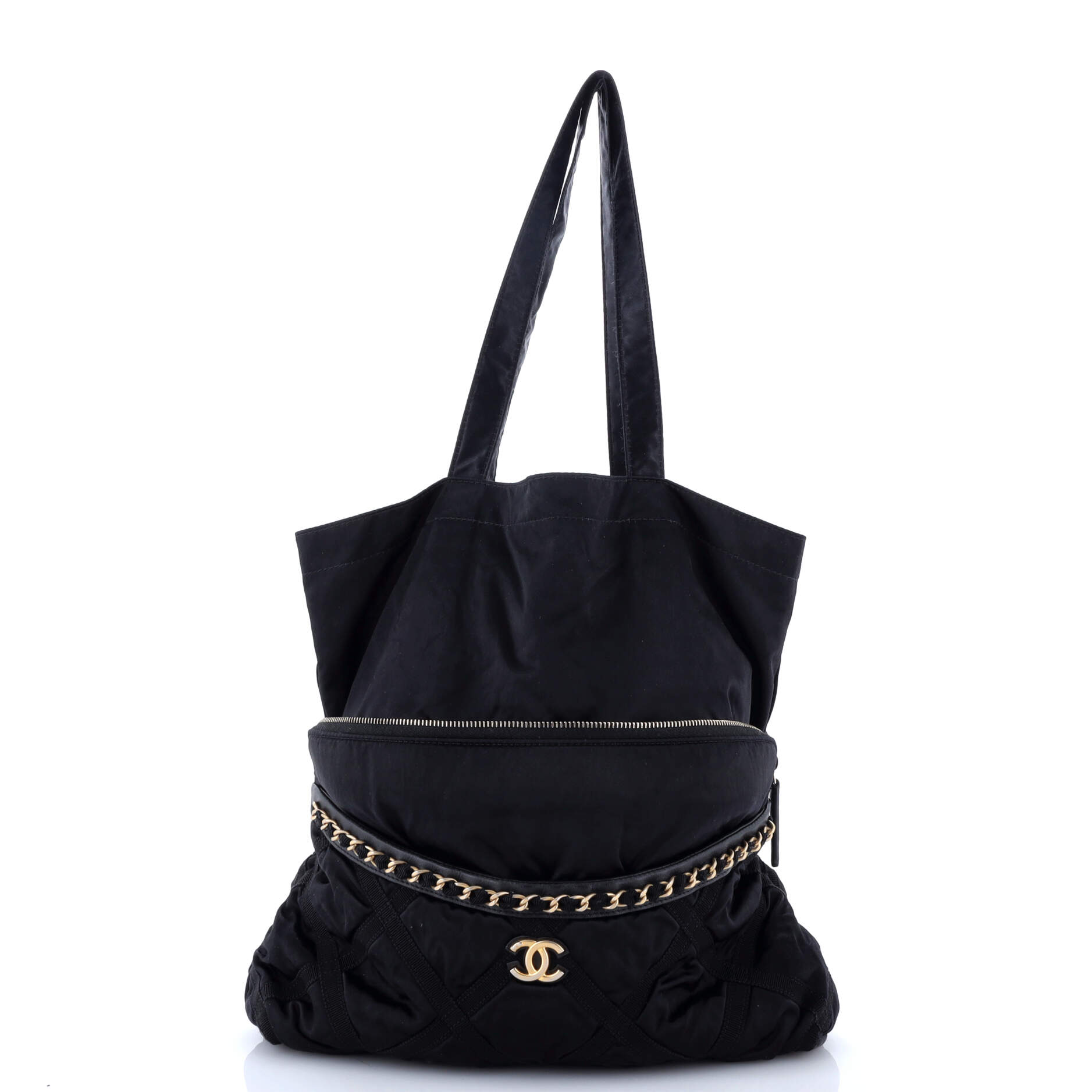 Lifestyle Foldable Tote Nylon with Grosgrain
