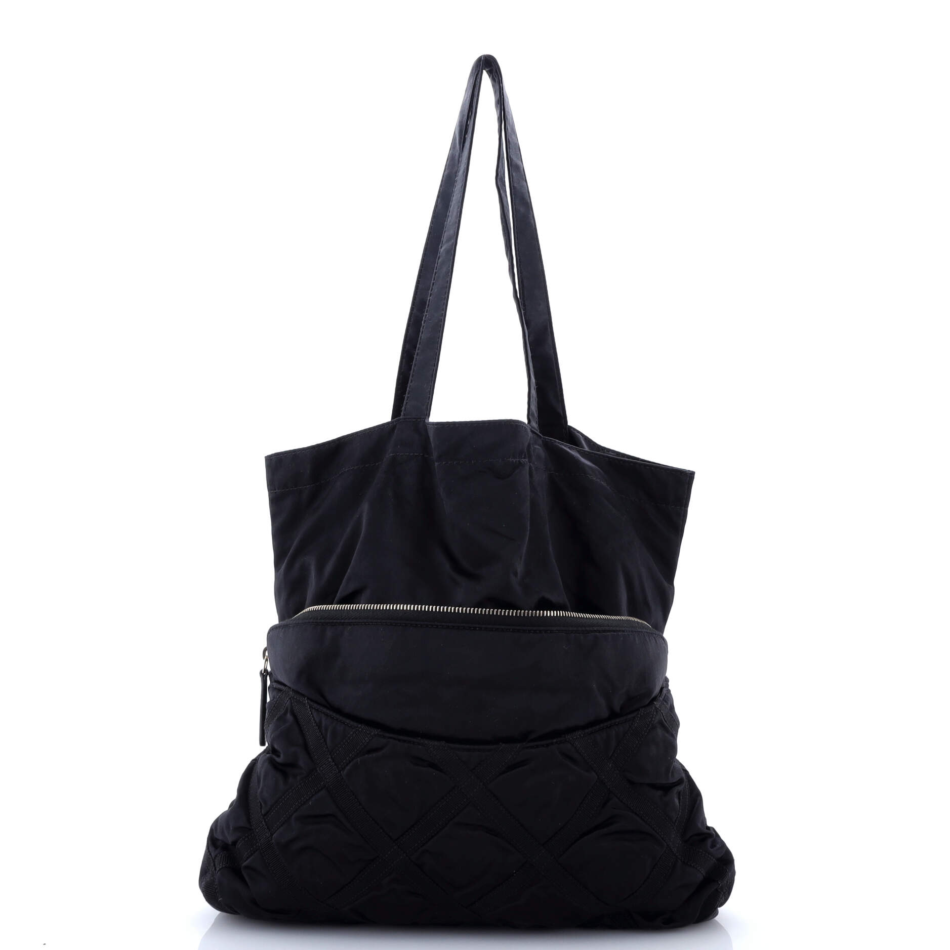 Lifestyle Foldable Tote Nylon with Grosgrain