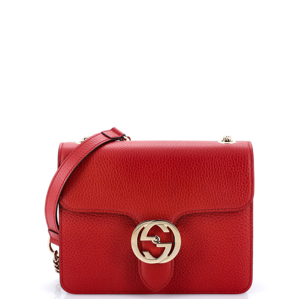 Interlocking Shoulder Bag Leather Small