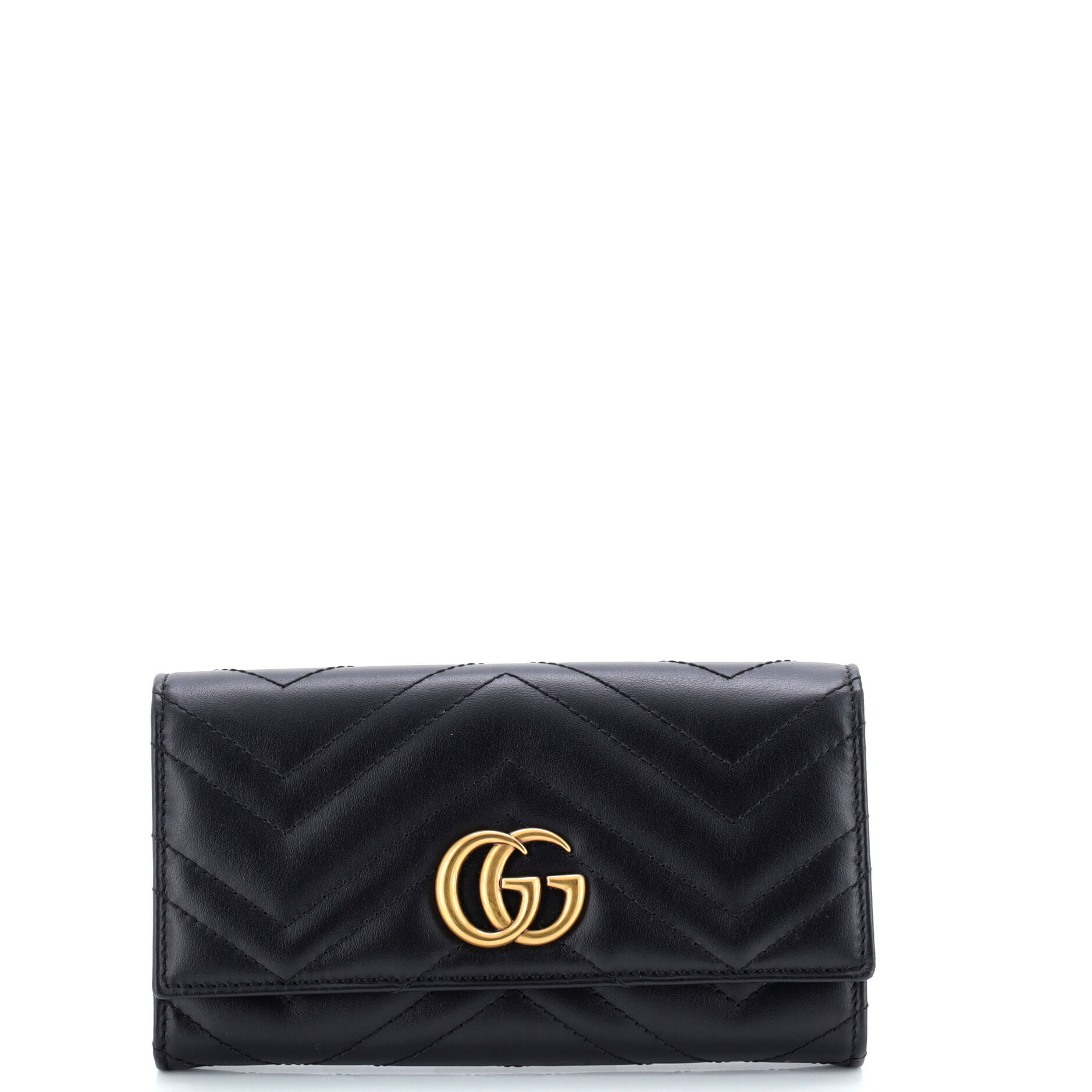 GG Marmont Continental Wallet Matelasse Leather