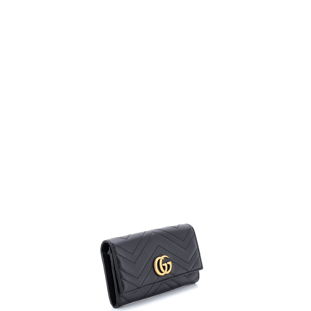 GG Marmont Continental Wallet Matelasse Leather