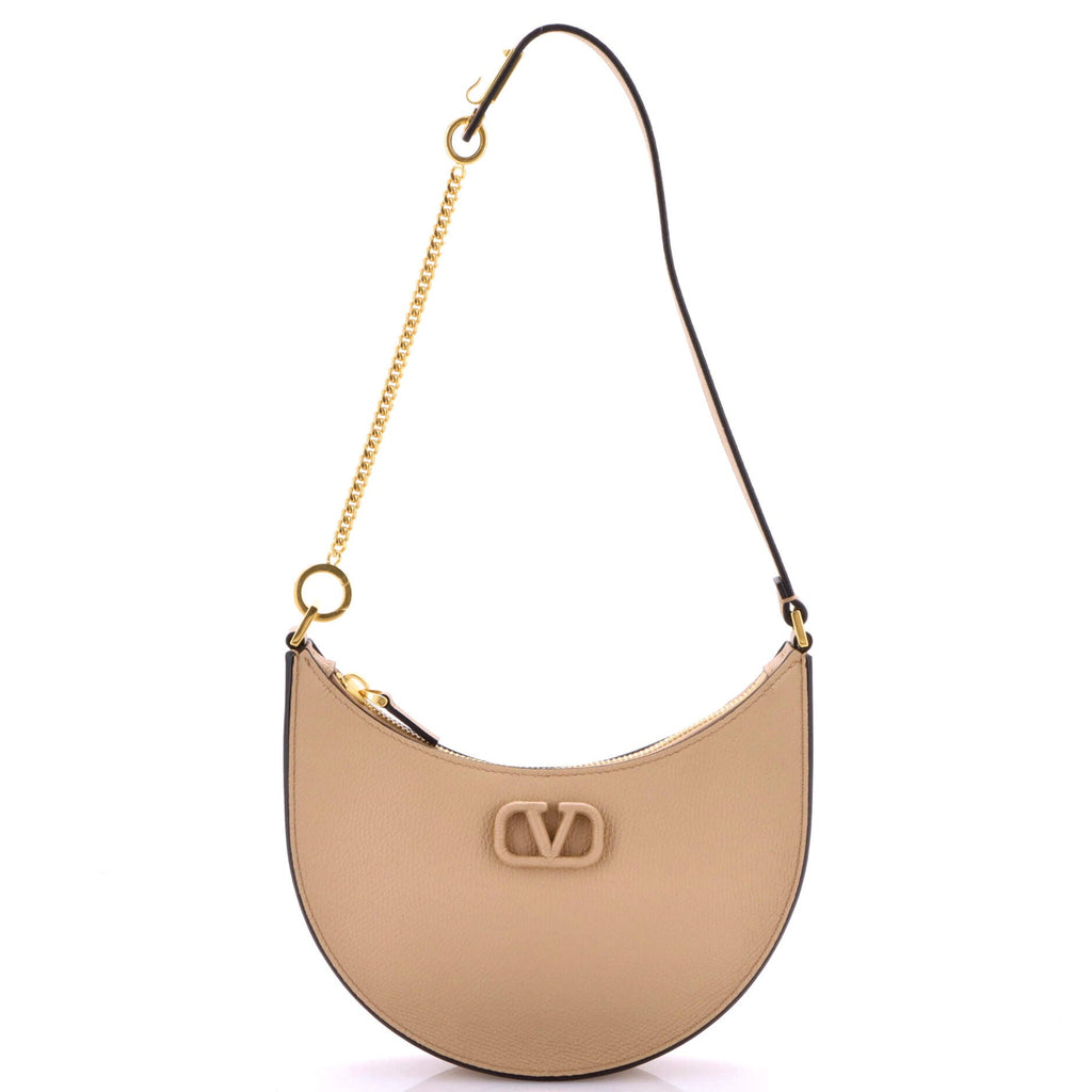 VLogo Hobo Leather Mini