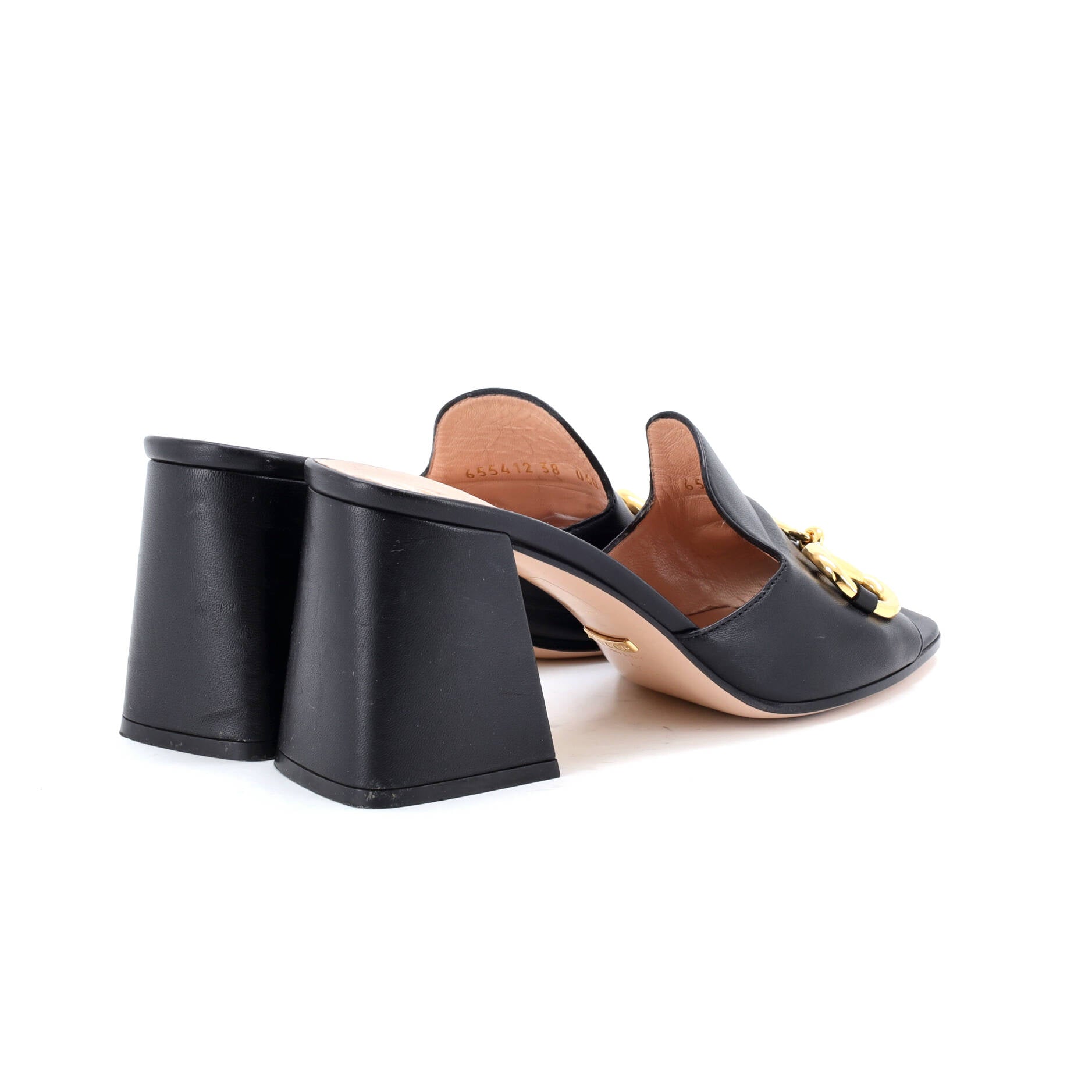 Women's Horsebit Block Heel Sandals Leather