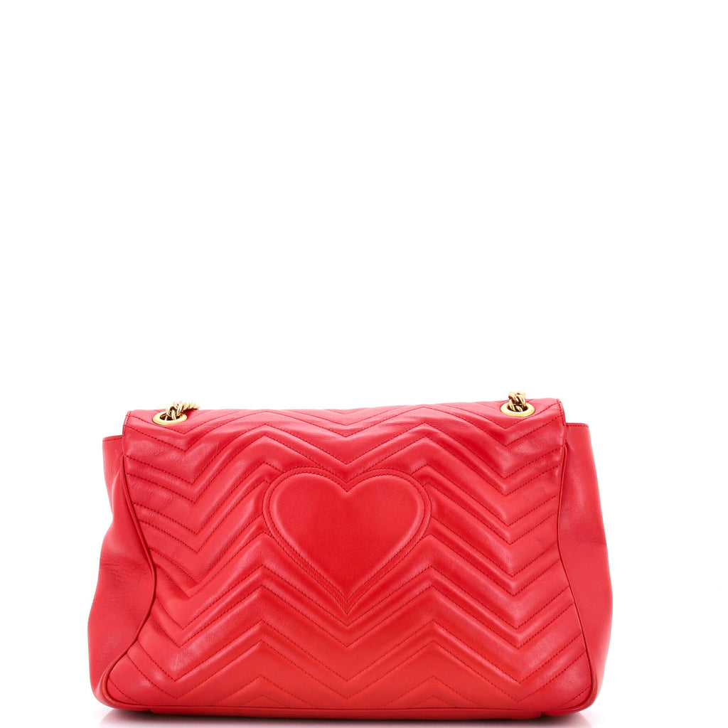 GG Marmont Flap Bag Matelasse Leather Large