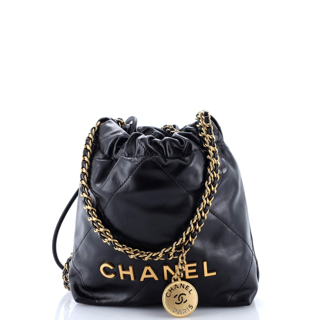 22 Chain Hobo Quilted Calfskin Mini