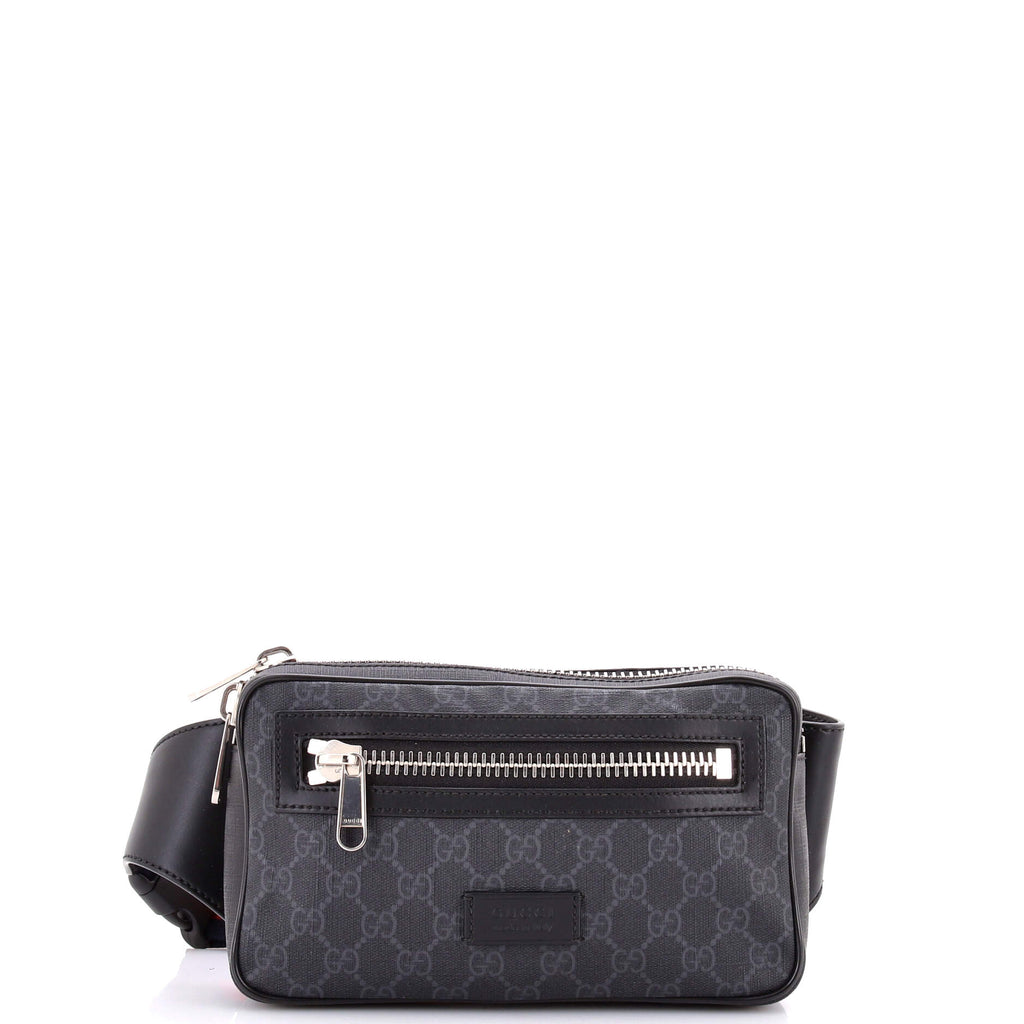 Soft Zip Belt Bag GG Coated Canvas Small