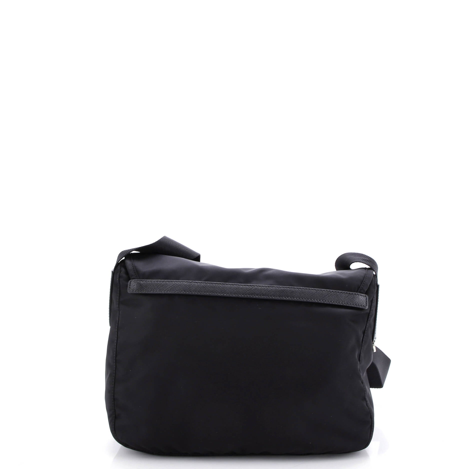 Double Buckle Flap Messenger Bag Tessuto Large