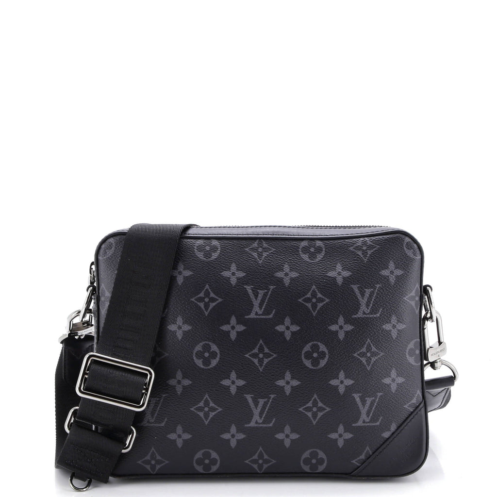 Trio Messenger Bag Reverse Monogram Eclipse Canvas